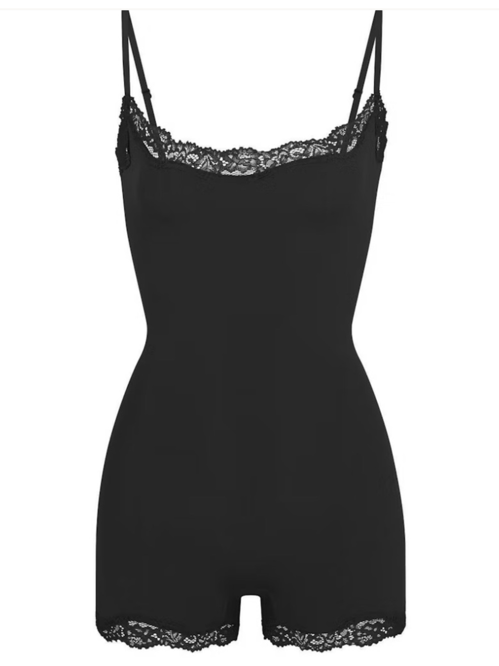 SKIMS Black Fits Everybody Lace Onesie